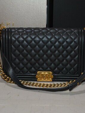 Black Medium Chanel Boy Bag